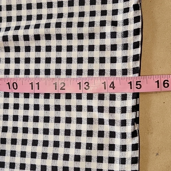 SHEIN Size S Black White Checkered Bodycon Mini Skirt, Exc. Used Condition - Picture 6 of 7